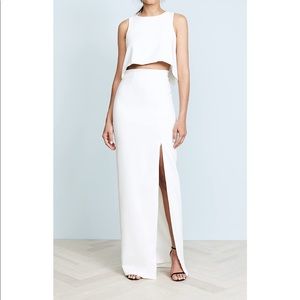 Black Halo Kacie 2 Piece Maxi Dress - white - NWT